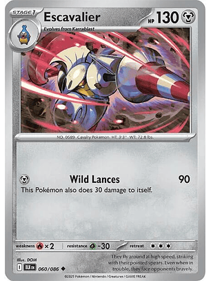 Escavalier - 060/086 - Uncommon - BLK