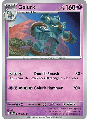 Golurk - 043/086 - Uncommon - BLK