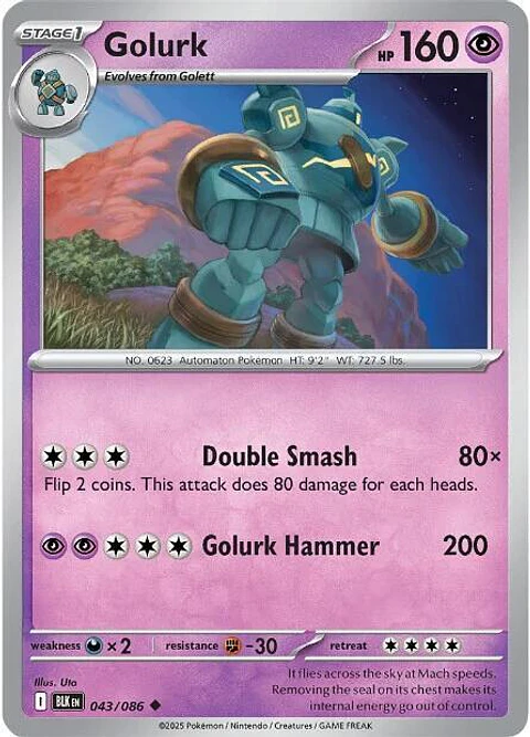 Golurk - 043/086 - Uncommon - BLK