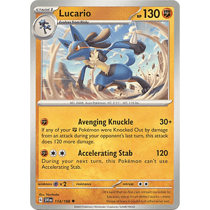 198 Lucario - 114/198 - Uncommon - SVI