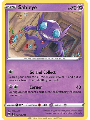 Sableye - 067/203 - Common - ESK