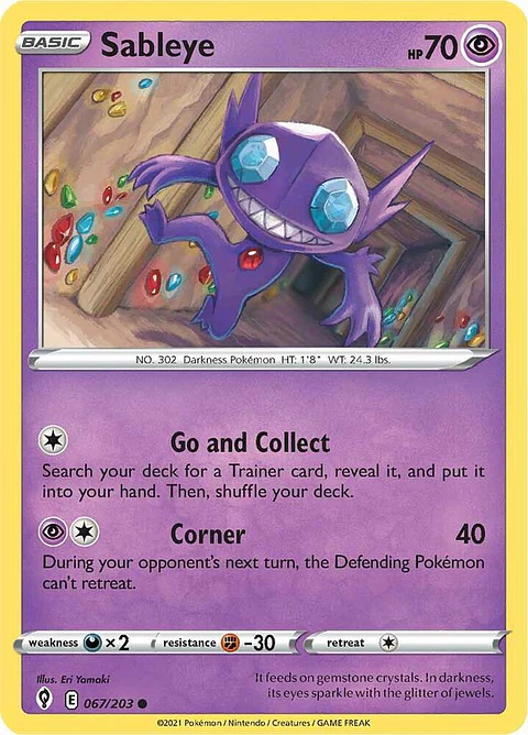 Sableye - 067/203 - Common - ESK