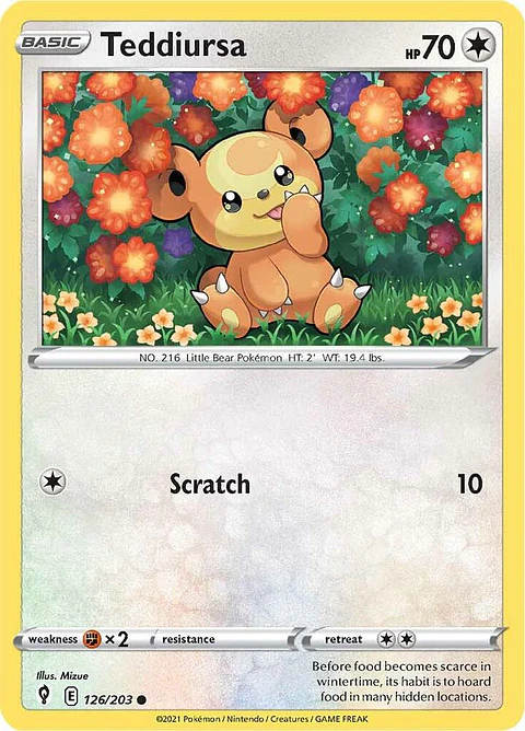Teddiursa - 126/203 - Common - ESK