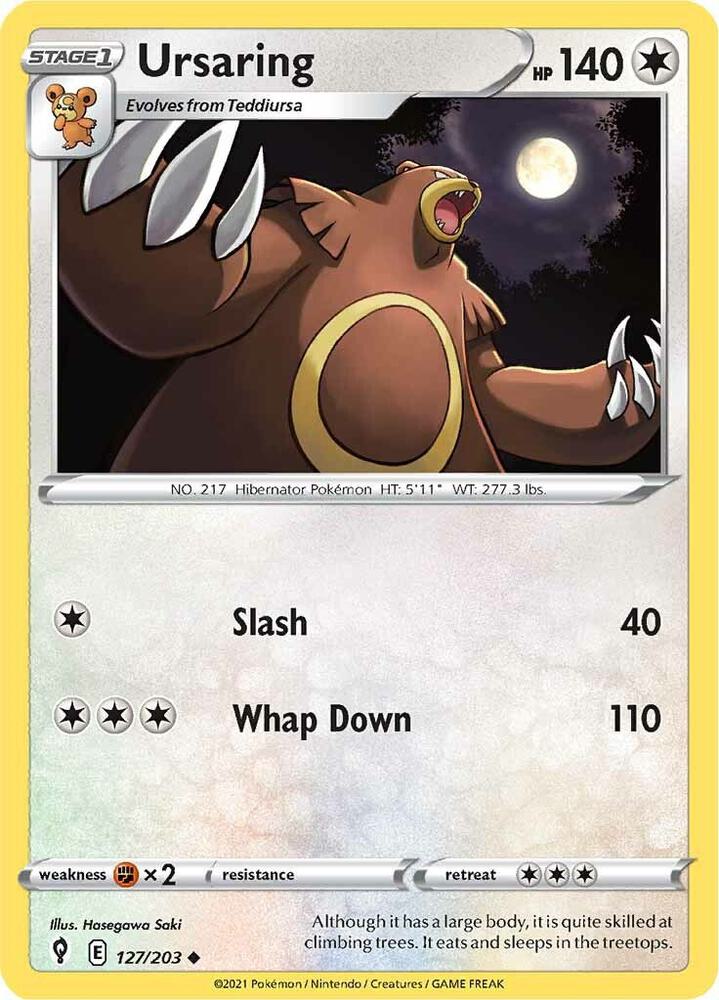 Ursaring - 127/203 - Uncommon - ESK 1