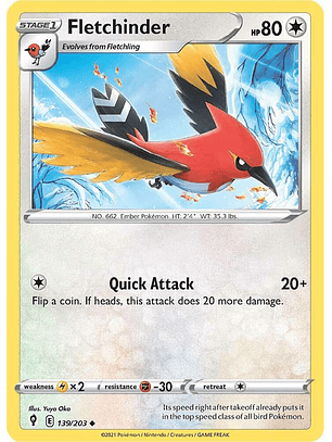 Fletchinder - 139/203 - Uncommon - ESK 