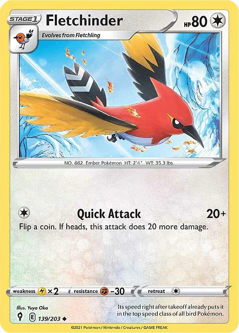 Fletchinder - 139/203 - Uncommon - ESK 