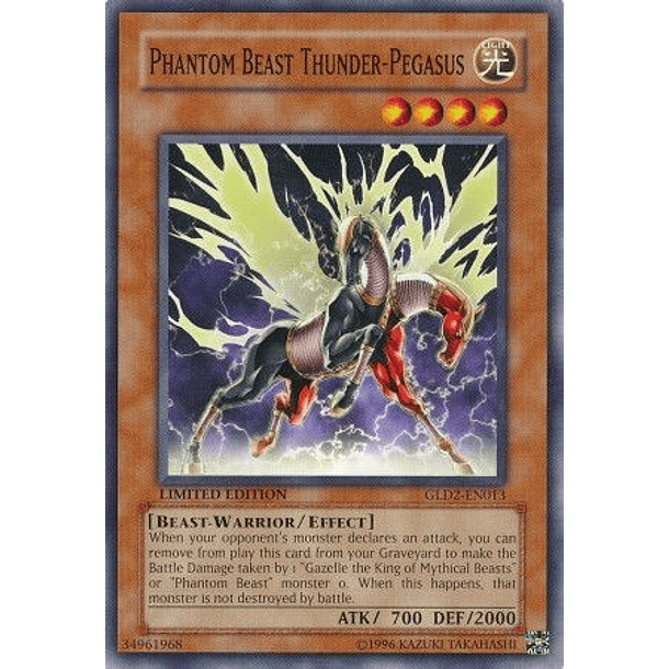 Phantom Beast Thunder-Pegasus - GLD2-EN013 - Common