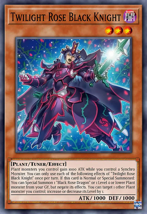 Twilight Rose Black Knight - DOOD-EN005 - Common 