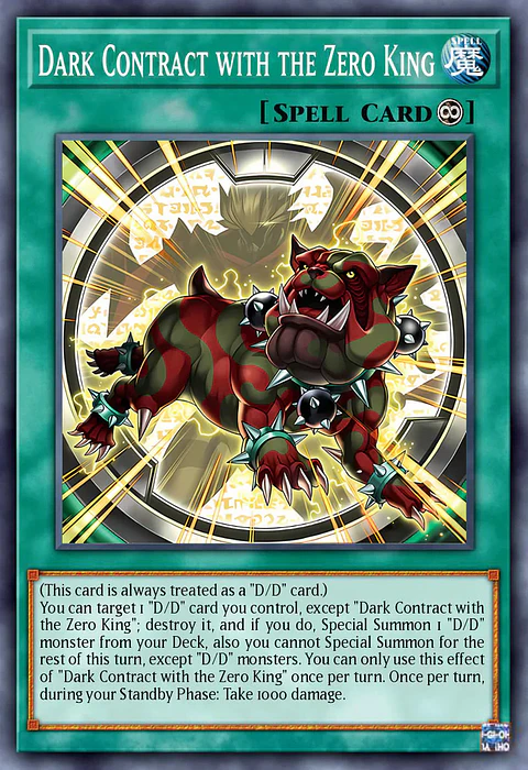Dark Contract with the Zero King - DOOD-EN054 - Common 