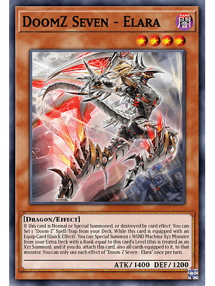 DoomZ VII Seven - Elara - DOOD-EN010 - Super Rare