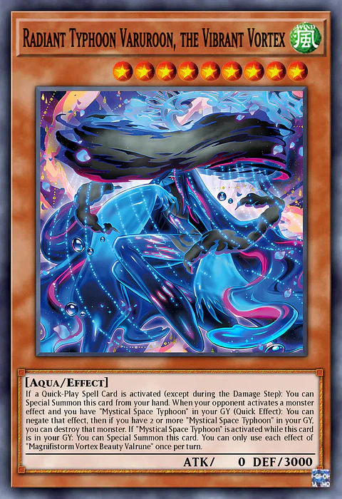 Radiant Typhoon Varuroon, the Vibrant Vortex - DOOD-EN016 - Super Rare 