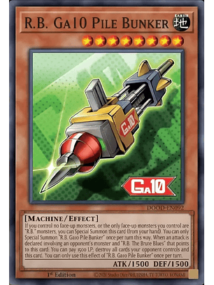 R.B. Ga10 Pile Bunker - DOOD-EN092 - Super Rare 