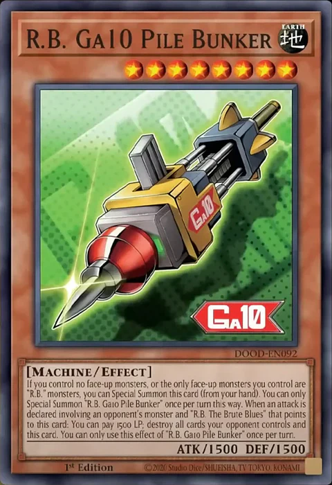 R.B. Ga10 Pile Bunker - DOOD-EN092 - Super Rare 