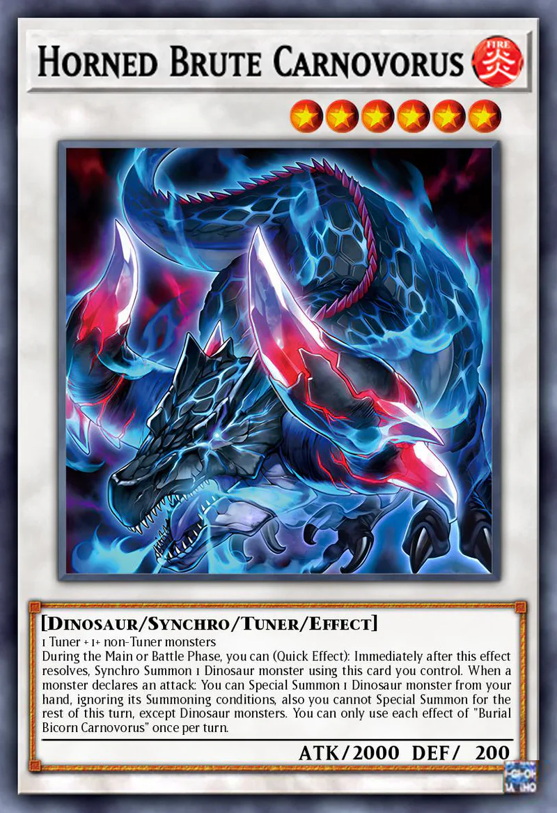 Horned Brute Carnovorus - DOOD-EN098 - Super Rare  3