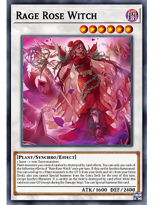 Rage Rose Witch - DOOD-EN040 - Ultra Rare 