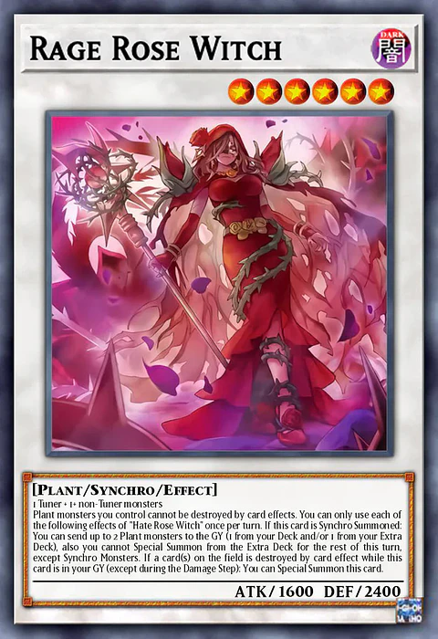 Rage Rose Witch - DOOD-EN040 - Ultra Rare 