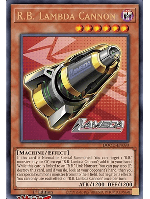 R.B. Lambda Cannon - DOOD-EN090 - Ultra Rare 