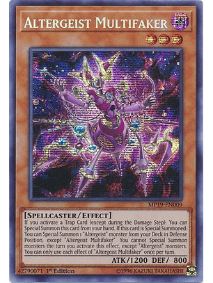 Altergeist Multifaker - MP19-EN009 - Prismatic Secret Rare 