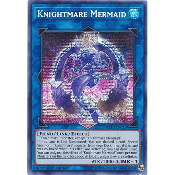 Knightmare Mermaid - MP19-EN025 - Prismatic Secret Rare