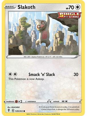 Slakoth - 129/203 - Common - ESK