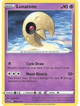 Lunatone - 062/159 - Uncommon - CRZ