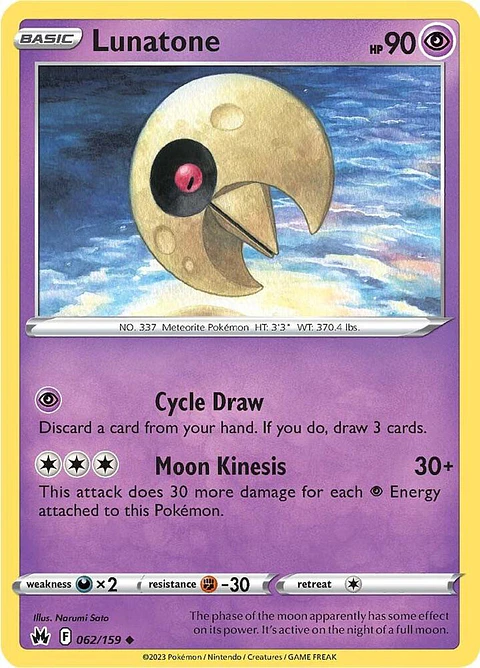 Lunatone - 062/159 - Uncommon - CRZ