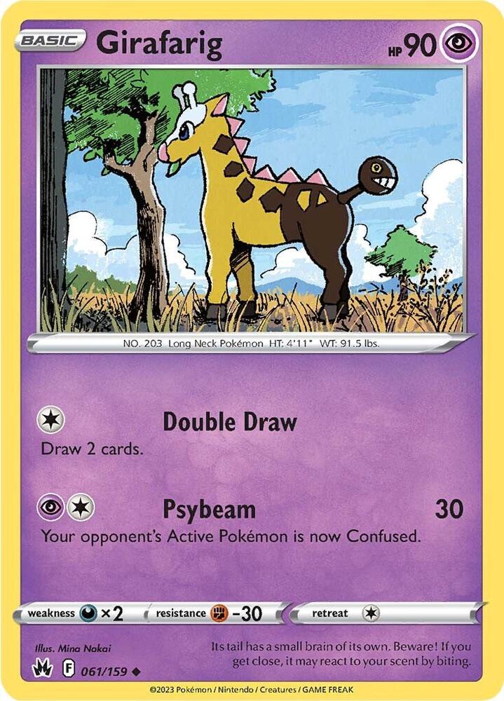 Girafarig - 061/159 - Uncommon - CRZ 1
