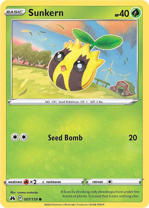 Sunkern - 007/159 - Common - CRZ