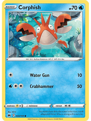 Corphish - 033/159 - Common - CRZ