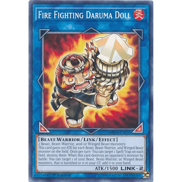 Fire Fighting Daruma Doll - MP19-EN031 - Common