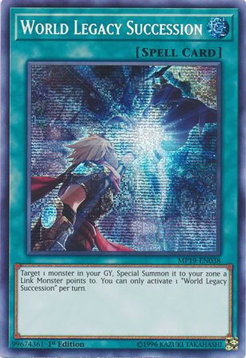 World Legacy Succession - MP19-EN038 - Prismatic Secret Rare 