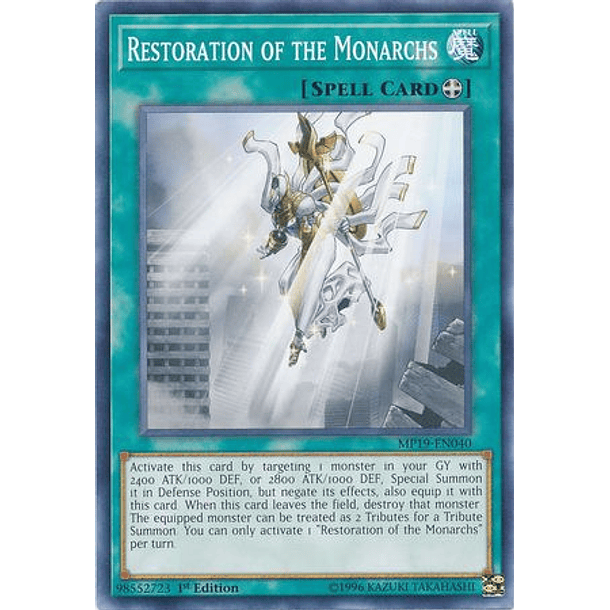 Restoration of the Monarchs - MP19-EN040 - Common