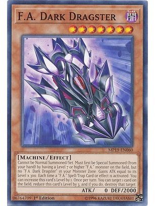 F.A. Dark Dragster - MP19-EN060 - Common