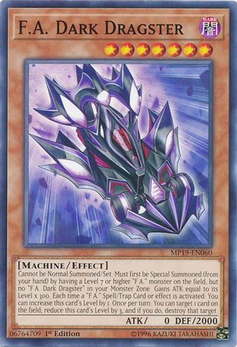F.A. Dark Dragster - MP19-EN060 - Common