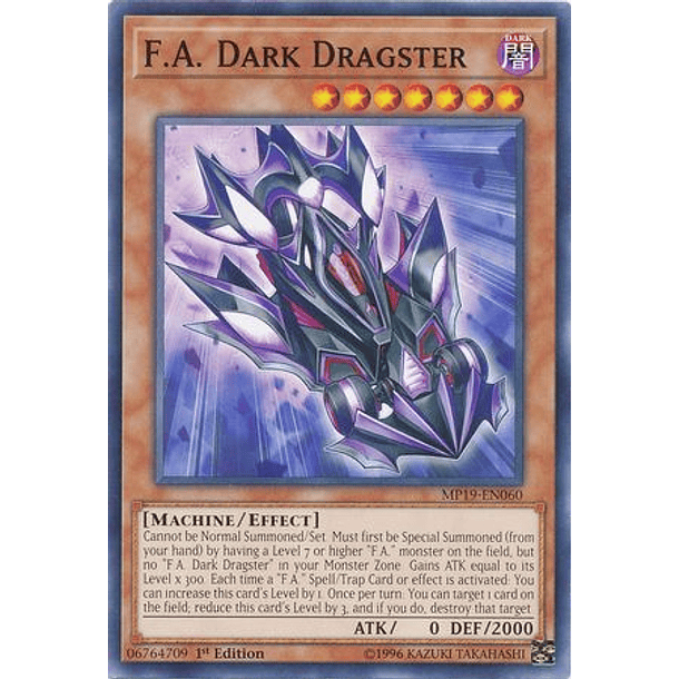 F.A. Dark Dragster - MP19-EN060 - Common