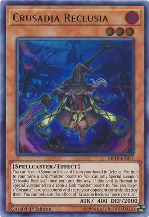 Crusadia Reclusia - MP19-EN077 - Ultra Rare