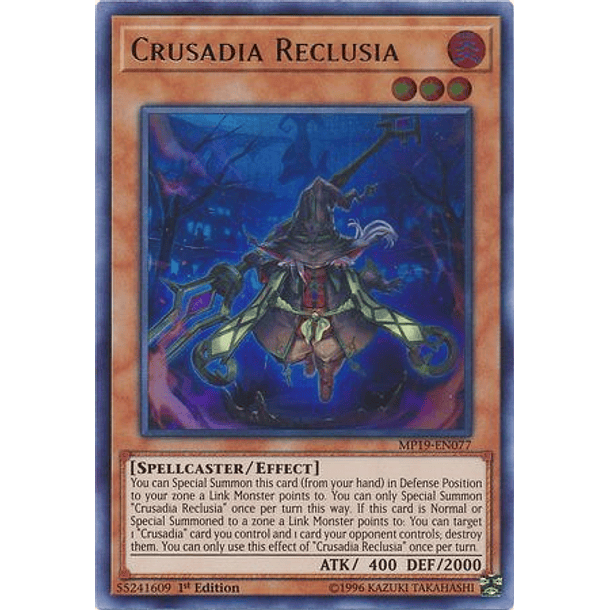 Crusadia Reclusia - MP19-EN077 - Ultra Rare