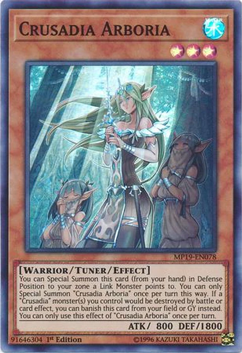 Crusadia Arboria - MP19-EN078 - Super Rare 