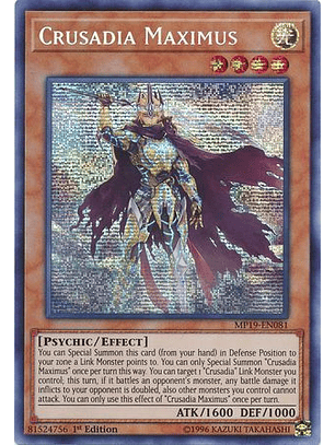 Crusadia Maximus - MP19-EN081 - Prismatic Secret Rare