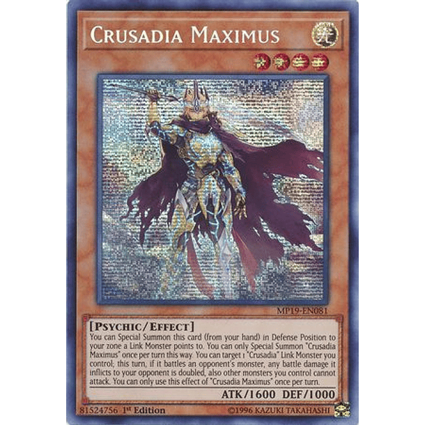 Crusadia Maximus - MP19-EN081 - Prismatic Secret Rare