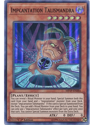 Impcantation Talismandra - MP19-EN084 - Super Rare 