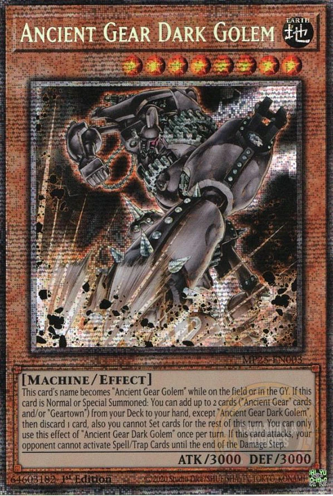 Ancient Gear Dark Golem - MP25-EN003 - Starlight Rare