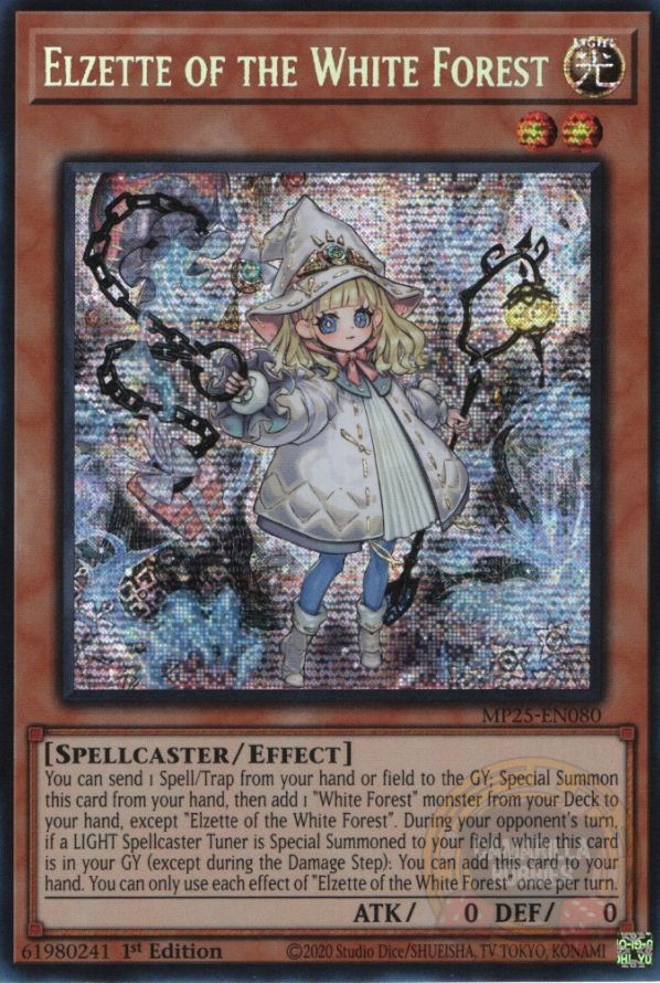 Elzette of the White Forest - MP25-EN080 - Prismatic Secret Rare  1
