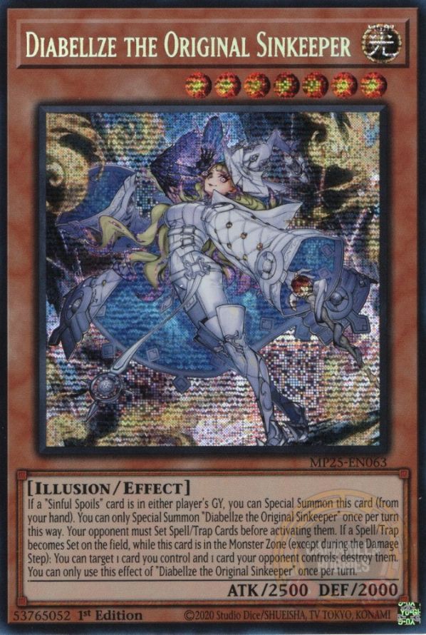 Diabellze the Original Sinkeeper - MP25-EN063 - Prismatic Secret Rare 1