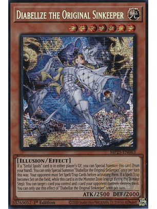 Diabellze the Original Sinkeeper - MP25-EN063 - Prismatic Secret Rare