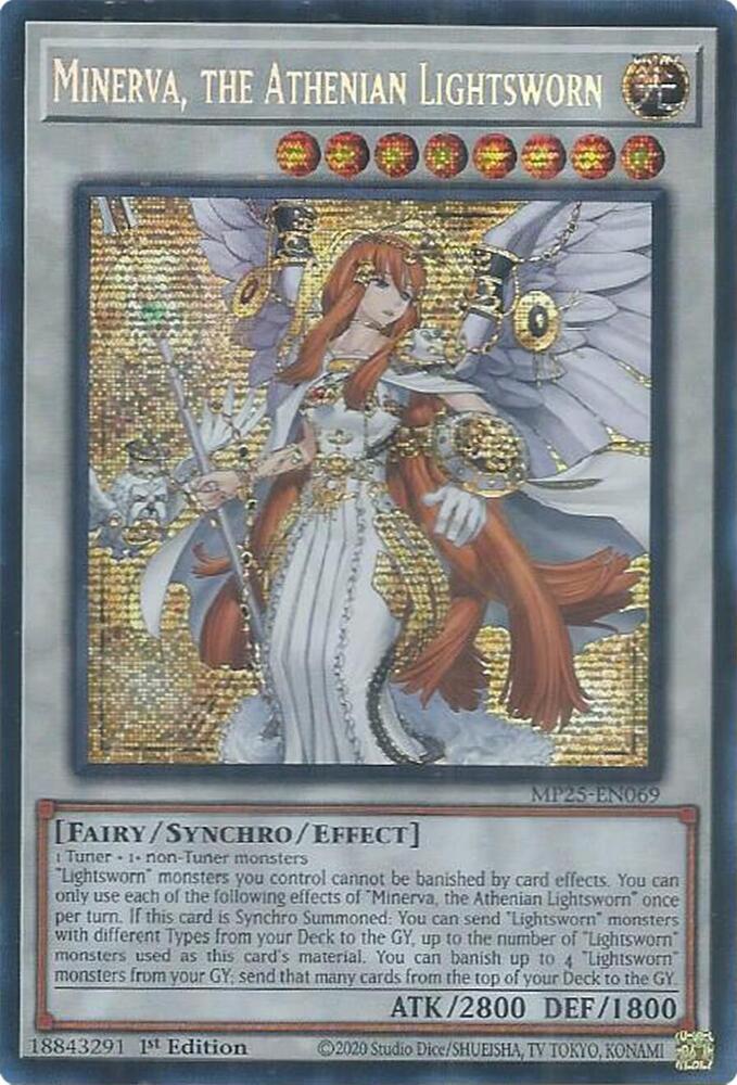 Minerva, the Athenian Lightsworn - MP25-EN069 - Prismatic Secret Rare 1