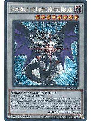 Chaos Ruler, the Chaotic Magical Dragon - MP25-EN150 - Prismatic Secret Rare 
