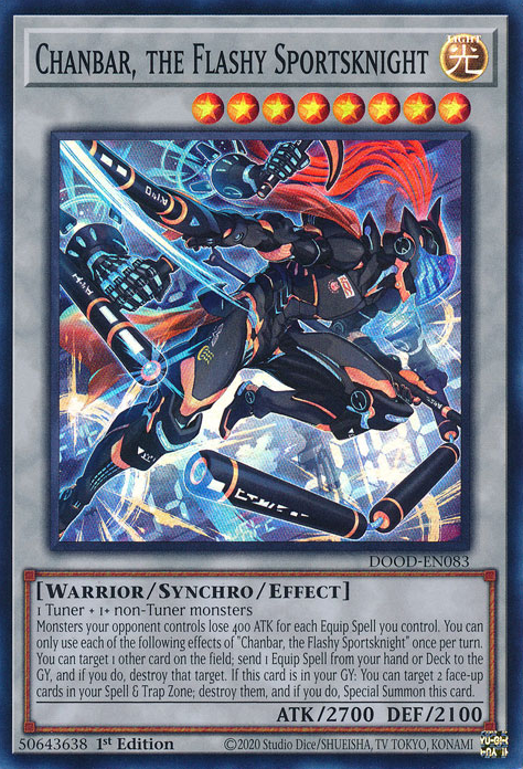 Chanbar, the Flashy Sportsknight - DOOD-EN083 - Super Rare  1