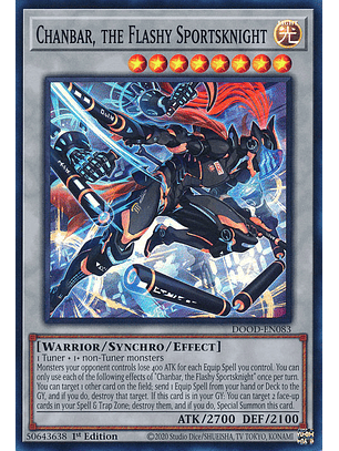 Chanbar, the Flashy Sportsknight - DOOD-EN083 - Super Rare 