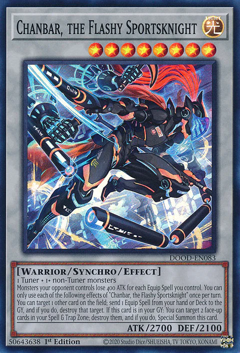 Chanbar, the Flashy Sportsknight - DOOD-EN083 - Super Rare 